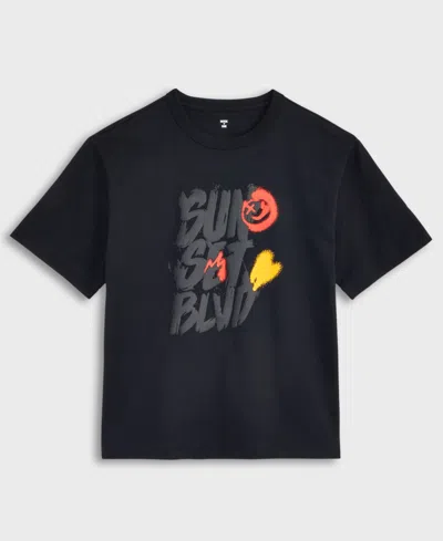Mode Of One Men's Sunset Blvd Relaxed-fit Graphic T-shirt, Exclusively At Macy's In Black