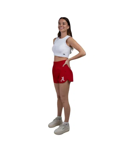 Hype And Vice Women's Crimson Alabama Crimson Tide Boxer Shorts In Red