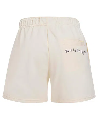 Freeze Max Women's Cream Lilo And Stitch Fleece Club Shorts In Neutral