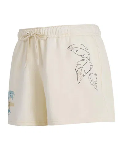 Freeze Max Women's Cream Lilo And Stitch Fleece Club Shorts In Neutral