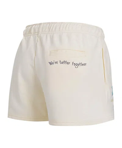 Freeze Max Women's Cream Lilo And Stitch Fleece Club Shorts In Neutral