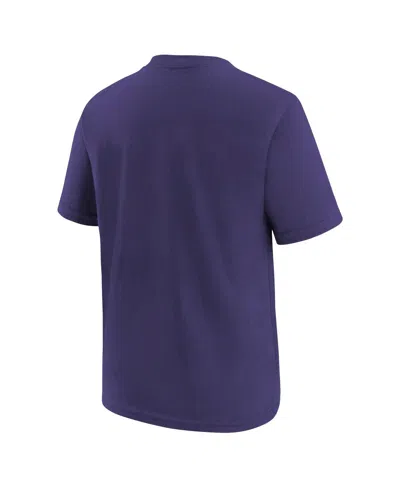 Nike Big Boys And Girls Purple Baltimore Ravens Primary Logo Legend T-shirt In Purple