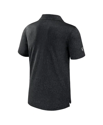 Fanatics Men's Black Tampa Bay Lightning Authentic Pro Jacquard Polo Shirt In Black