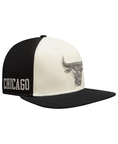 Pro Standard Men'sâ Cream Chicago Bulls French Terry Snapback Hat