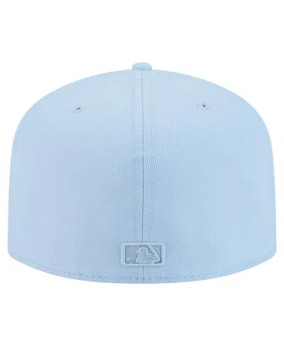 New Era Men's Light Blue Milwaukee Brewers Color Pack A-frame 59fifty Fitted Hat