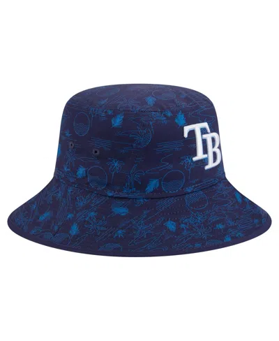 New Era Men's Navy Tampa Bay Rays 2025 Spring Training All Over Print Bucket Hat