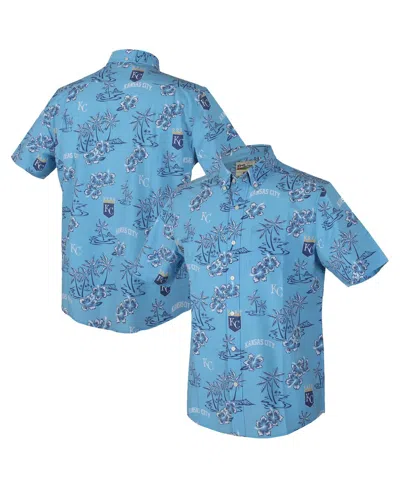 Reyn Spooner Men's Light Blue Kansas City Royals Kekai Performance Button-up Top In Blue