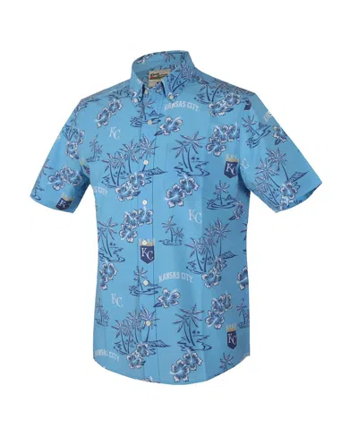 Reyn Spooner Men's Light Blue Kansas City Royals Kekai Performance Button-up Top In Blue