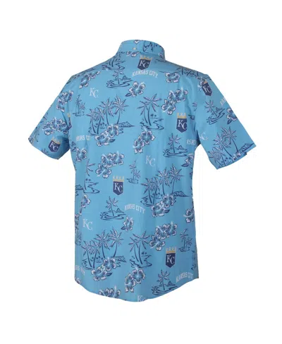 Reyn Spooner Men's Light Blue Kansas City Royals Kekai Performance Button-up Top In Blue