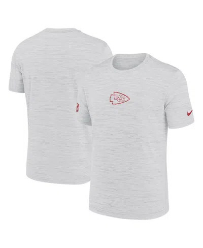 Nike Men's Ash Kansas City Chiefs Sideline Velocity Performance T-shirt In White