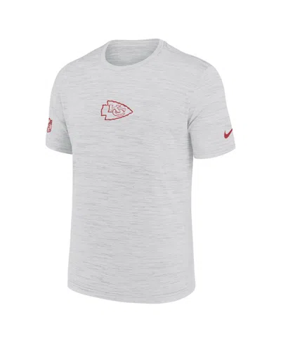 Nike Men's Ash Kansas City Chiefs Sideline Velocity Performance T-shirt In White