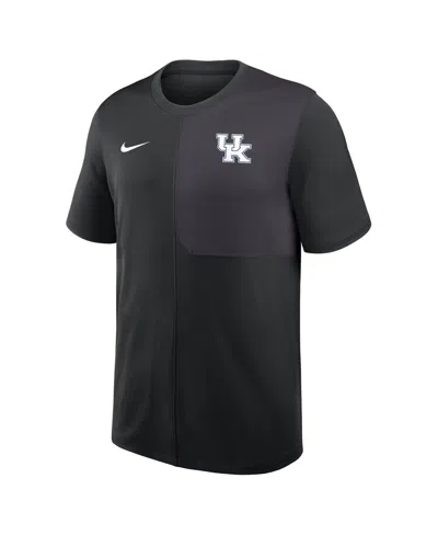 Nike Men's Black Kentucky Wildcats 2025 Sideline Uv Performance Coach T-shirt In Black