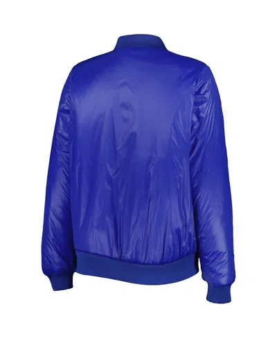G-iii 4her By Carl Banks Women's Oatmeal/royal Indianapolis Colts Switchback Reversible Full-zip Jacket In Blue