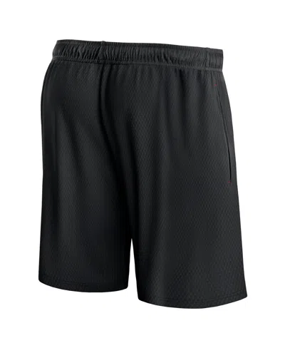 Fanatics Men's Black Toronto Raptors Post Up Mesh Shorts In Black