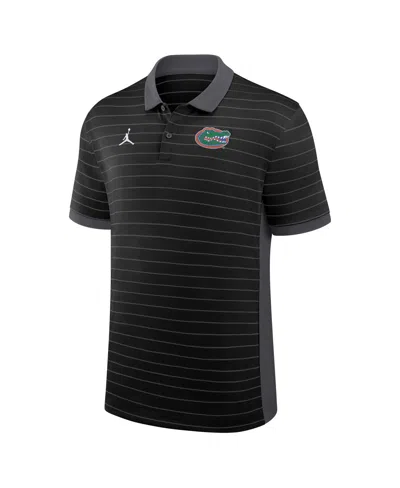 Jordan Men's Black Florida Gators 2025 Early Season Coaches Sideline Victory Stripe Performance Polo Shirt In Black