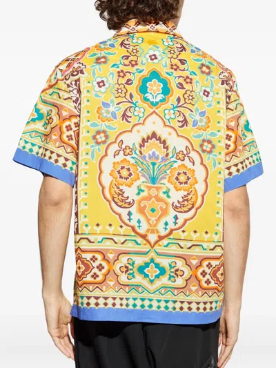 Etro Geometric-patterned Short-sleeve Shirt In Multi