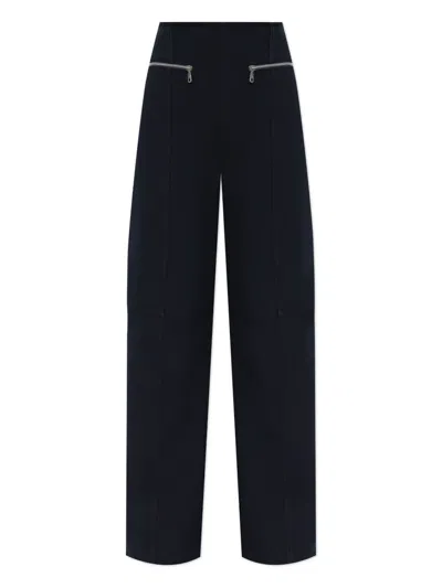 Etro Pleated Front Casual Pants In Blue