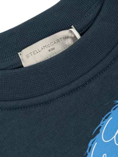 Stella Mccartney Monster-print Sweatshirt In Blue