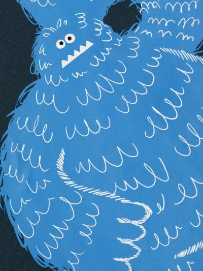 Stella Mccartney Monster-print Sweatshirt In Blue