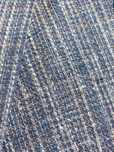 Etro Single-breasted Cotton Blazer In Gray