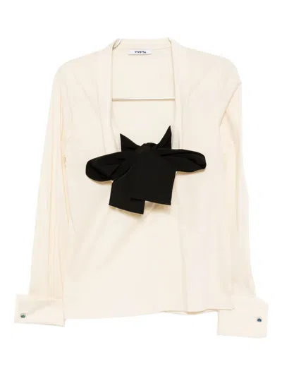 Vivetta Long-sleeved Shirt In Neutral