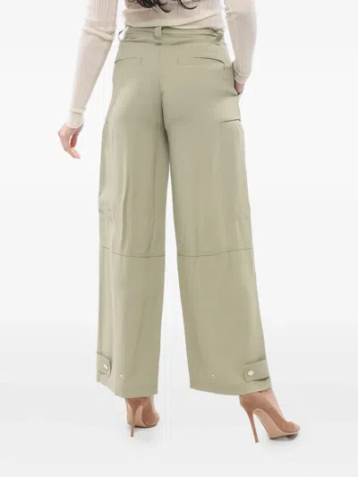 Ami Alexandre Mattiussi Sage Green Acetate Blend Pants In Green