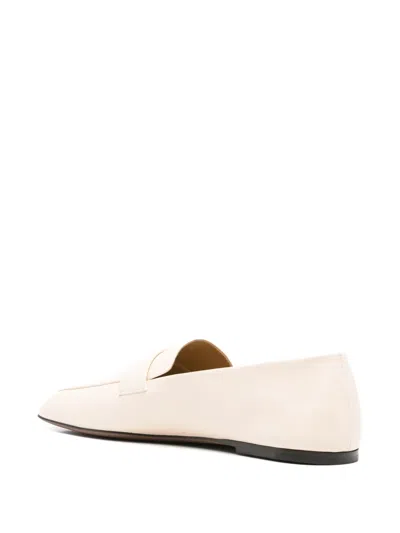 The Row Square-toe Loafers In Neutral
