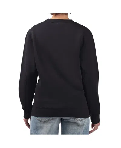 G-iii 4her By Carl Banks Women's Black San Diego Padres Pinstripe Circle Team Fleece Pullover Sweatshirt In Black