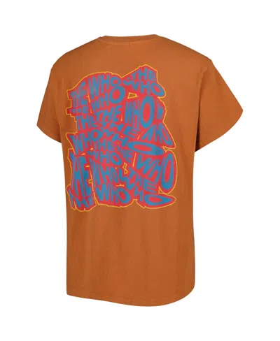 Daydreamer Women's Orange The Who Tour T-shirt In Brown