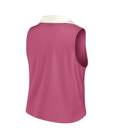 Fanatics Women's Pink Philadelphia Phillies Studio Wellness V-neck Tank Top In Pink