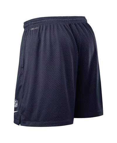 Nike Men's Navy Dallas Cowboys Sideline Reversible Performance Shorts In Multi