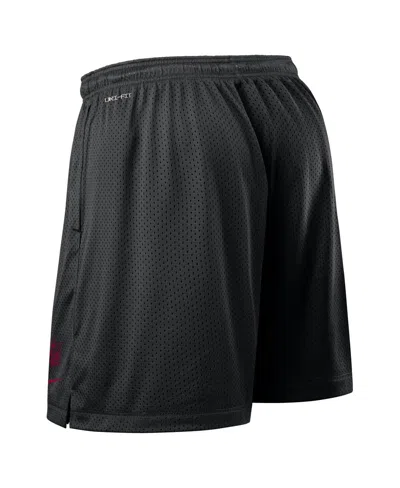 Nike Men's Black Washington Commanders Sideline Reversible Performance Shorts In Gray