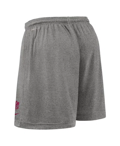 Nike Men's Black Washington Commanders Sideline Reversible Performance Shorts In Gray