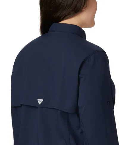 Columbia Plus Size Tamiami Long Sleeve Shirt In Blue