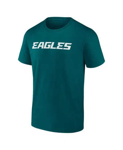 Logo Athletic Men's Midnight Green Philadelphia Eagles Dad Jersey T-shirt