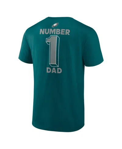 Logo Athletic Men's Midnight Green Philadelphia Eagles Dad Jersey T-shirt