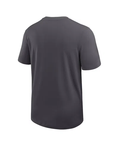 Nike Men's Anthracite Texas Longhorns 2025 Sideline Uv Performance Coach T-shirt In Black