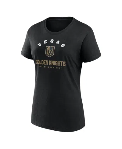 Logo Athletic Women's Black Vegas Golden Knights Unrivaled T-shirt