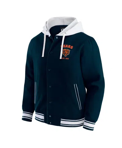 Fanatics Darius Rucker Collection By  Men's Navy Chicago Bears Full-snap Hoodie Jacket In Green