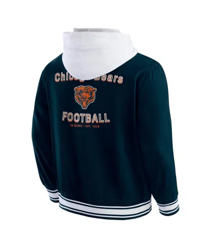 Fanatics Darius Rucker Collection By  Men's Navy Chicago Bears Full-snap Hoodie Jacket In Green