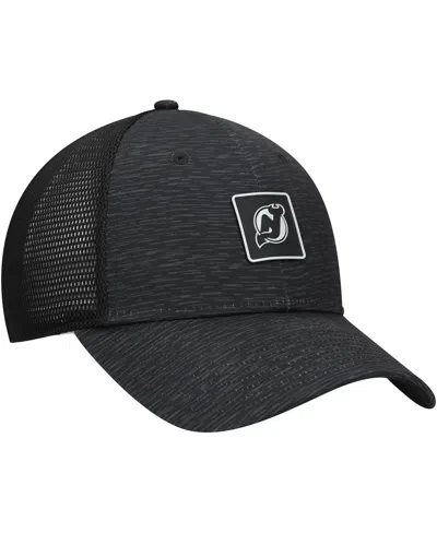 Fanatics Women's Black New Jersey Devils Authentic Pro Adjustable Trucker Hat