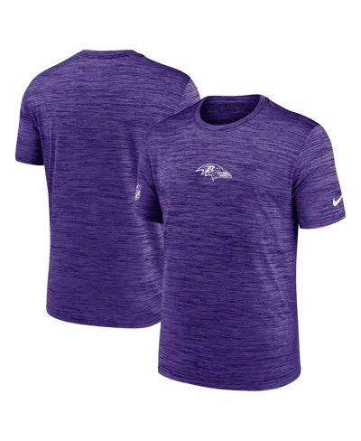 Nike Purple Baltimore Ravens Sideline Velocity Performance T-shirt In Purple
