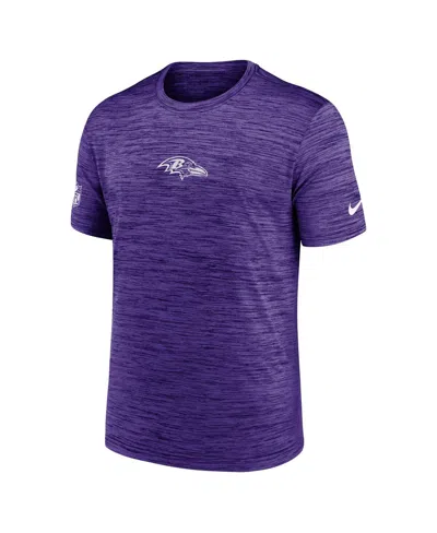 Nike Purple Baltimore Ravens Sideline Velocity Performance T-shirt In Purple