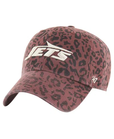 47 Brand Women's Brown New York Jets Tawny Clean Up Adjustable Hat