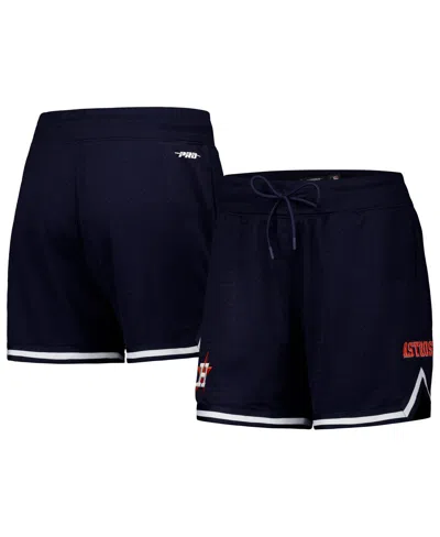 Pro Standard Women's Navy Houston Astros Classic Mesh Shorts In Blue