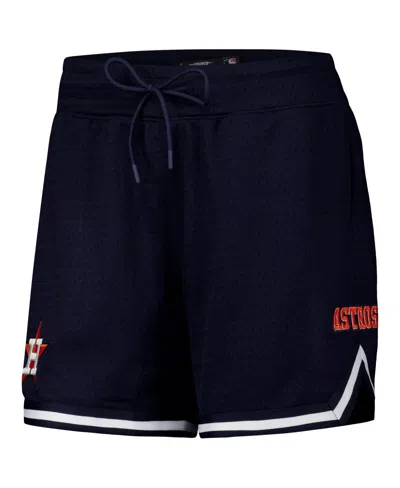 Pro Standard Women's Navy Houston Astros Classic Mesh Shorts In Blue