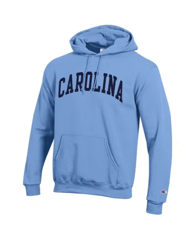 Champion Men's Carolina Blue North Carolina Tar Heels Basic Arch Fleece Pullover Hoodie Sweatshirt In Blue