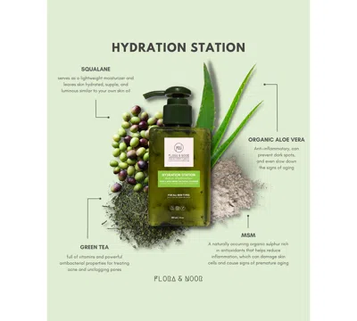 Flora & Noor Hydration Station Aloe + Shea Green Tea Facial Cleanser
