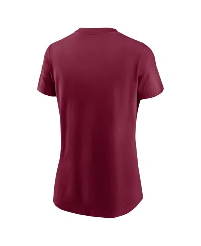 Nike Florida State Athletic Prep Arch Local Script  Women's College T-shirt In Burgundy