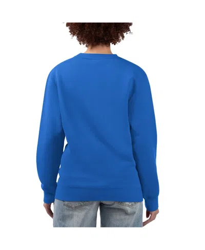 G-iii 4her By Carl Banks Women'sâ Royal Philadelphia Phillies Team Logo Fleece Pullover Sweatshirt In Blue